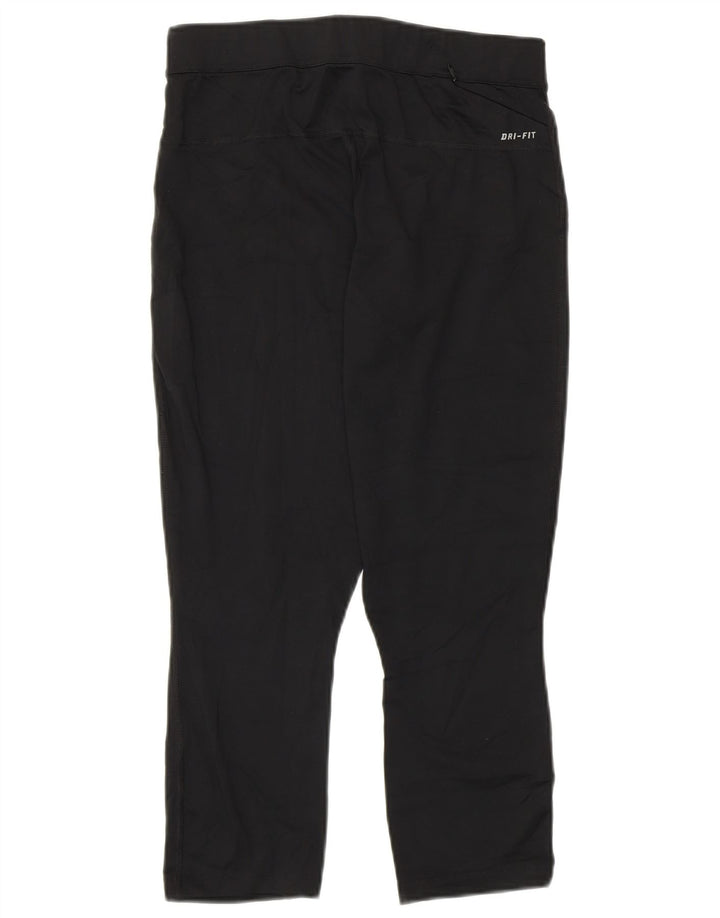 Leggings Nike Dri Fit Crop Femininas UK 12 Médio Preto Poliéster