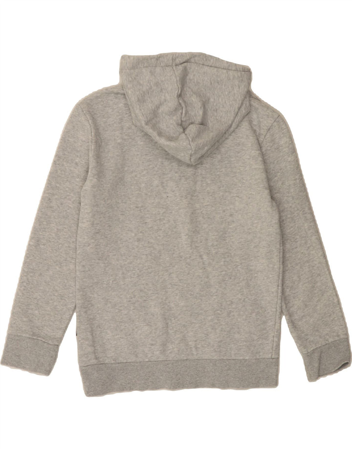 PUMA Boys Graphic Hoodie Jumper 11-12 Years Grey Cotton Vintage Puma and Second-Hand Puma from Messina Hembry 