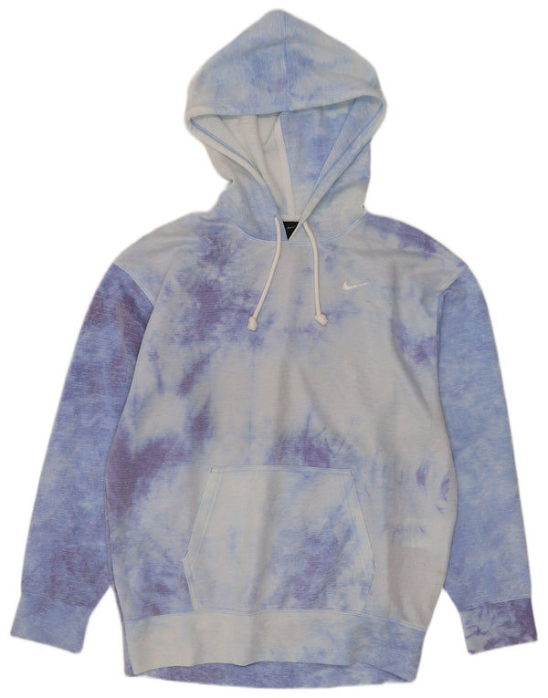 Nike Mens Dri Fit Loose Fit Hoodie Jumper XS Azul Tie Dye Poliéster