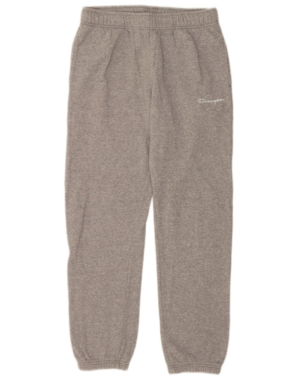 Calça de treino masculina Champion Joggers cinza médio algodão manchado
