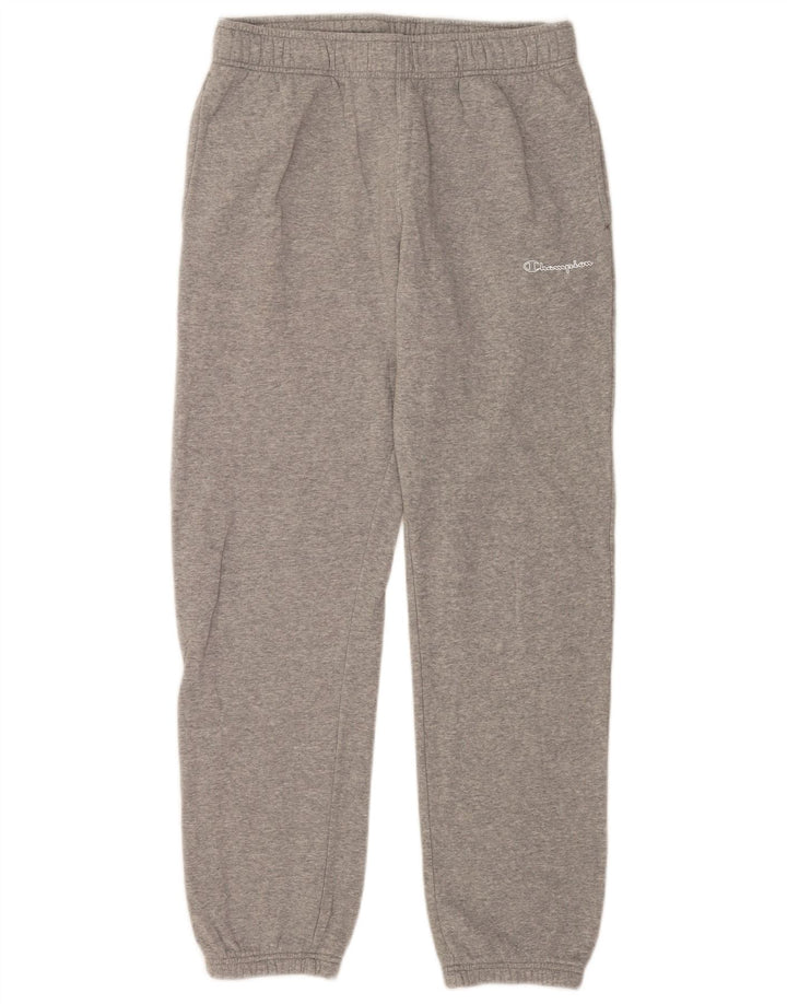 Calça de treino masculina Champion Joggers cinza médio algodão manchado