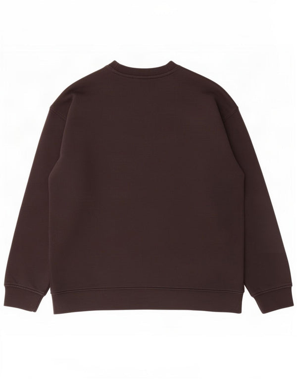 Adidas Mens Graphic Moletom Jumper Grande Algodão Preto