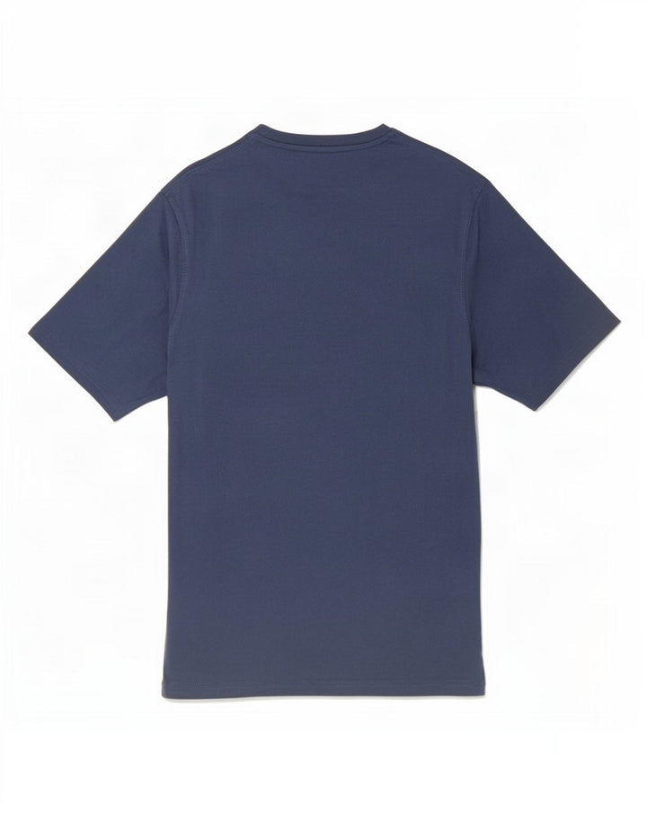 Camiseta masculina com estampa de Yorkshire Mountain Warehouse pequena azul marinho