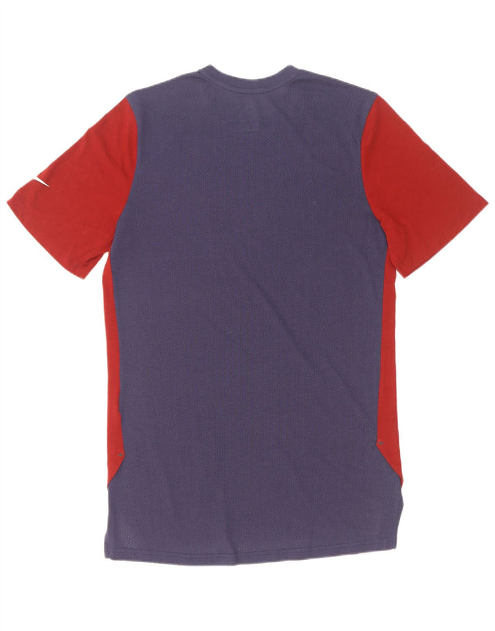 Camiseta masculina Nike Dri Fit Top Medium Red Colourblock