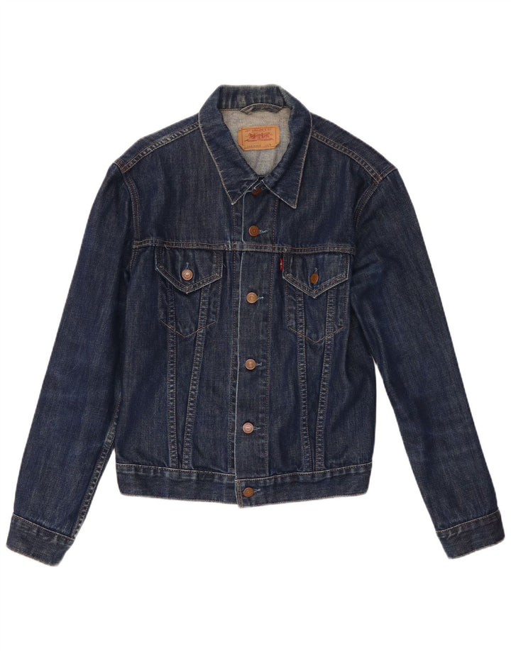 Jaqueta jeans feminina Levi's 11-12 anos grande algodão azul marinho