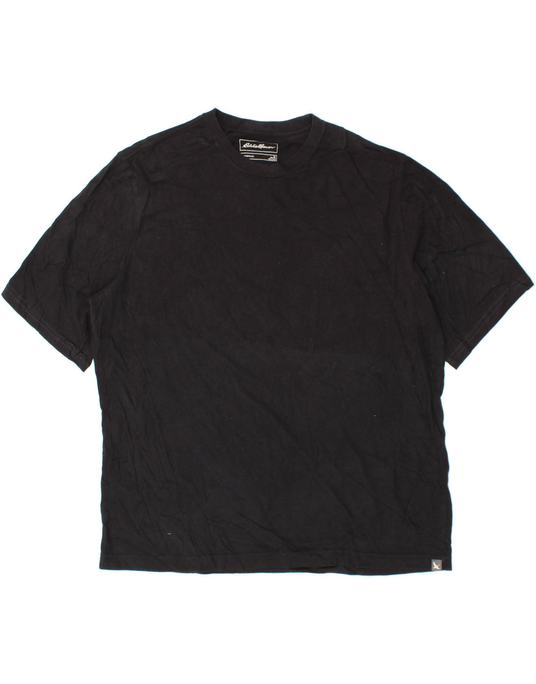 EDDIE BAUER Mens T-Shirt Top XL Black Cotton Vintage Eddie Bauer and Second-Hand Eddie Bauer from Messina Hembry 