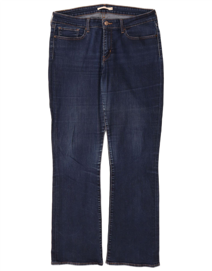 Calça jeans feminina Levi's 715 Bootcut W33 L32 azul marinho algodão