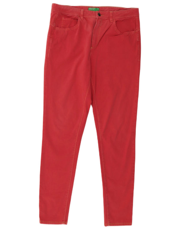 Calça skinny casual feminina Benetton W33 L30 rosa