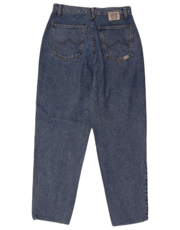 Benetton Calça Jeans Feminina Cintura Alta Cônica IT 44 Médio W28 L27 Azul Algodão