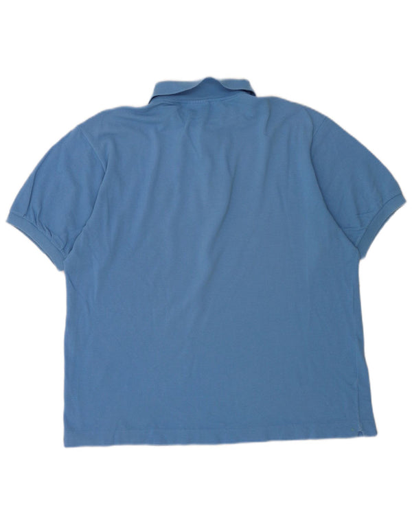 Lacoste Mens Polo Shirt Size 5 Large Blue Cotton