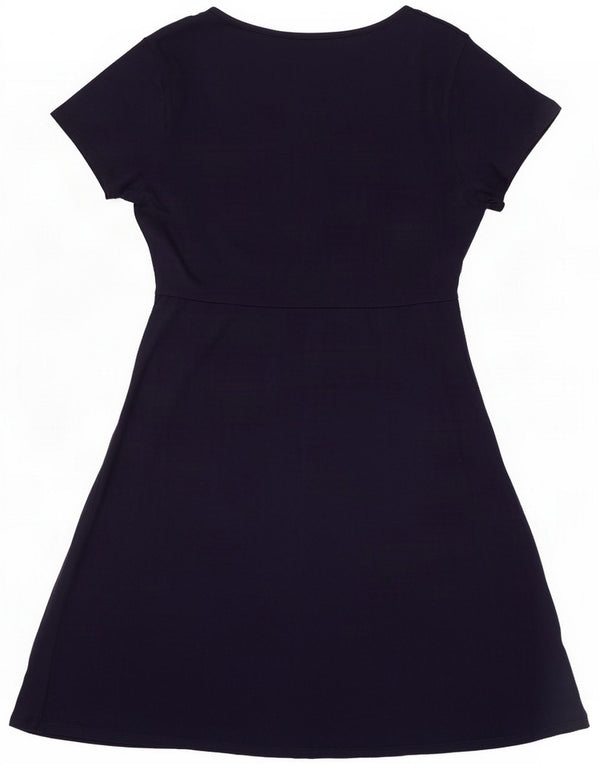 Mountain Warehouse Vestido feminino evasê UK 18 XL algodão azul marinho