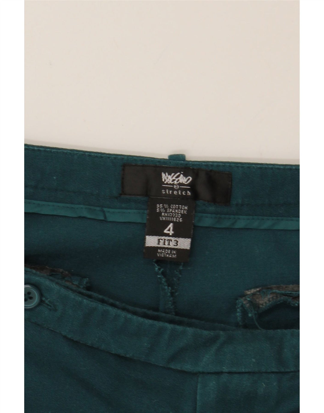 MOSSIMO Womens Slim Chino Trousers US 4 Small W30 L29 Green Cotton Vintage Mossimo and Second-Hand Mossimo from Messina Hembry 