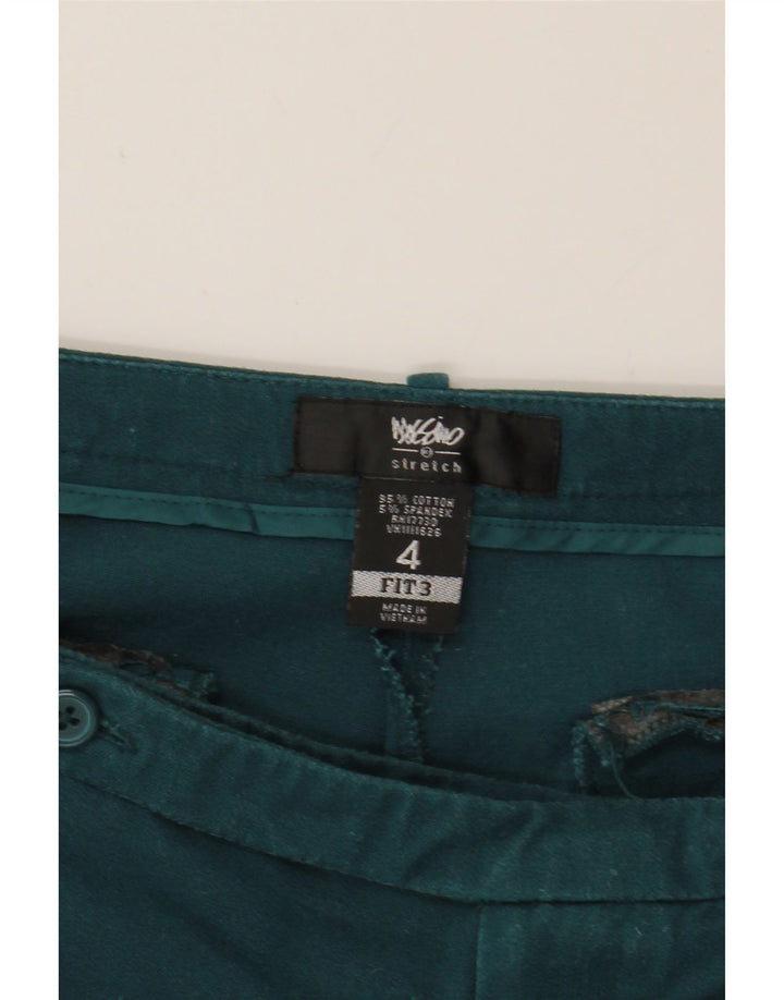 MOSSIMO Womens Slim Chino Trousers US 4 Small W30 L29 Green Cotton Vintage Mossimo and Second-Hand Mossimo from Messina Hembry 