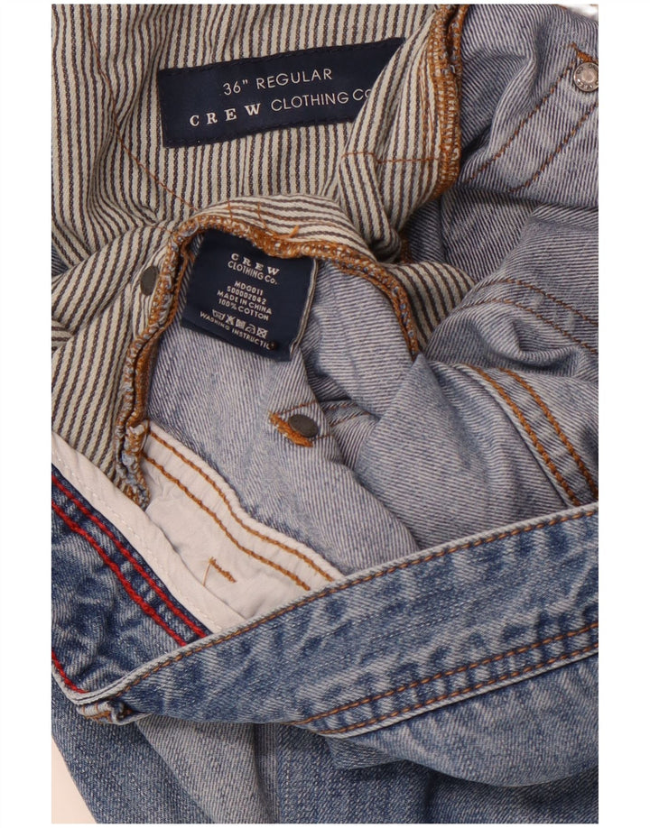 ROUPA DE TRIPULAÇÃO Jeans reto masculino W36 L31 algodão azul