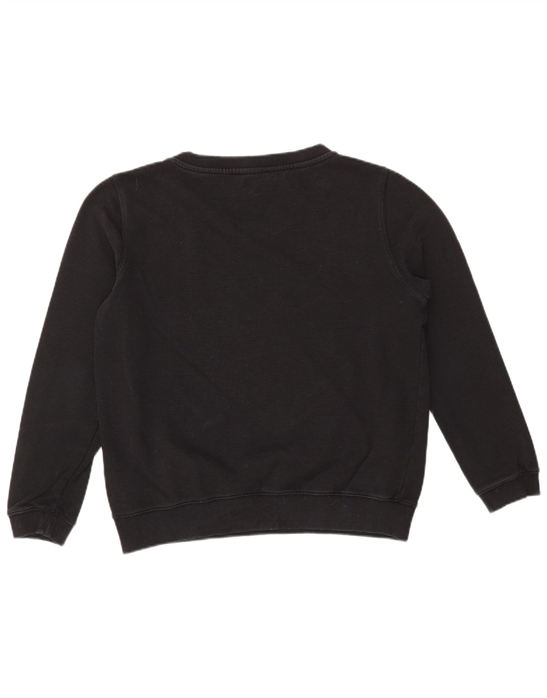 DIESEL moletom feminino gráfico jumper UK 14 médio algodão preto