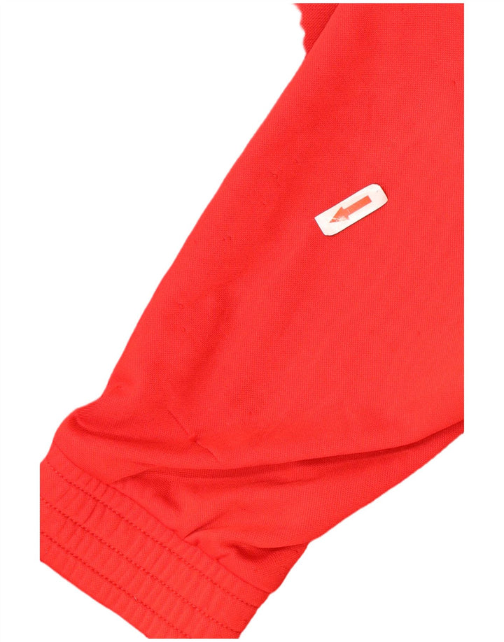 Moletom masculino Umbro com zíper e gola XL em poliéster vermelho
