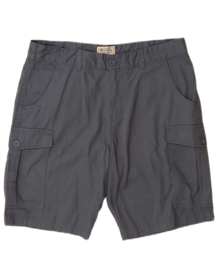 Shorts cargo masculino Mountain Warehouse W34 grande algodão azul marinho