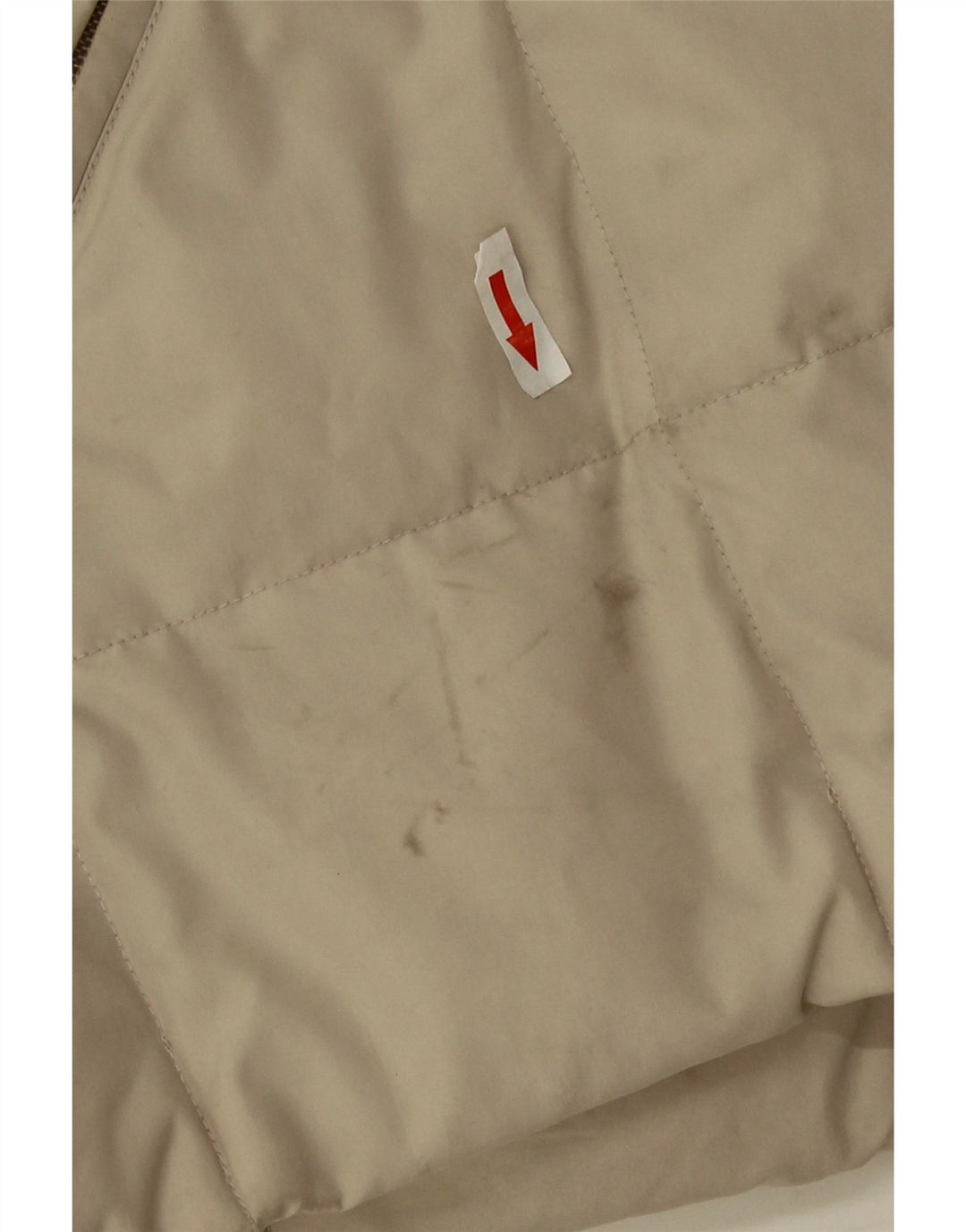 Casaco acolchoado com capuz feminino Sergio Tacchini UK 20 2XL bege