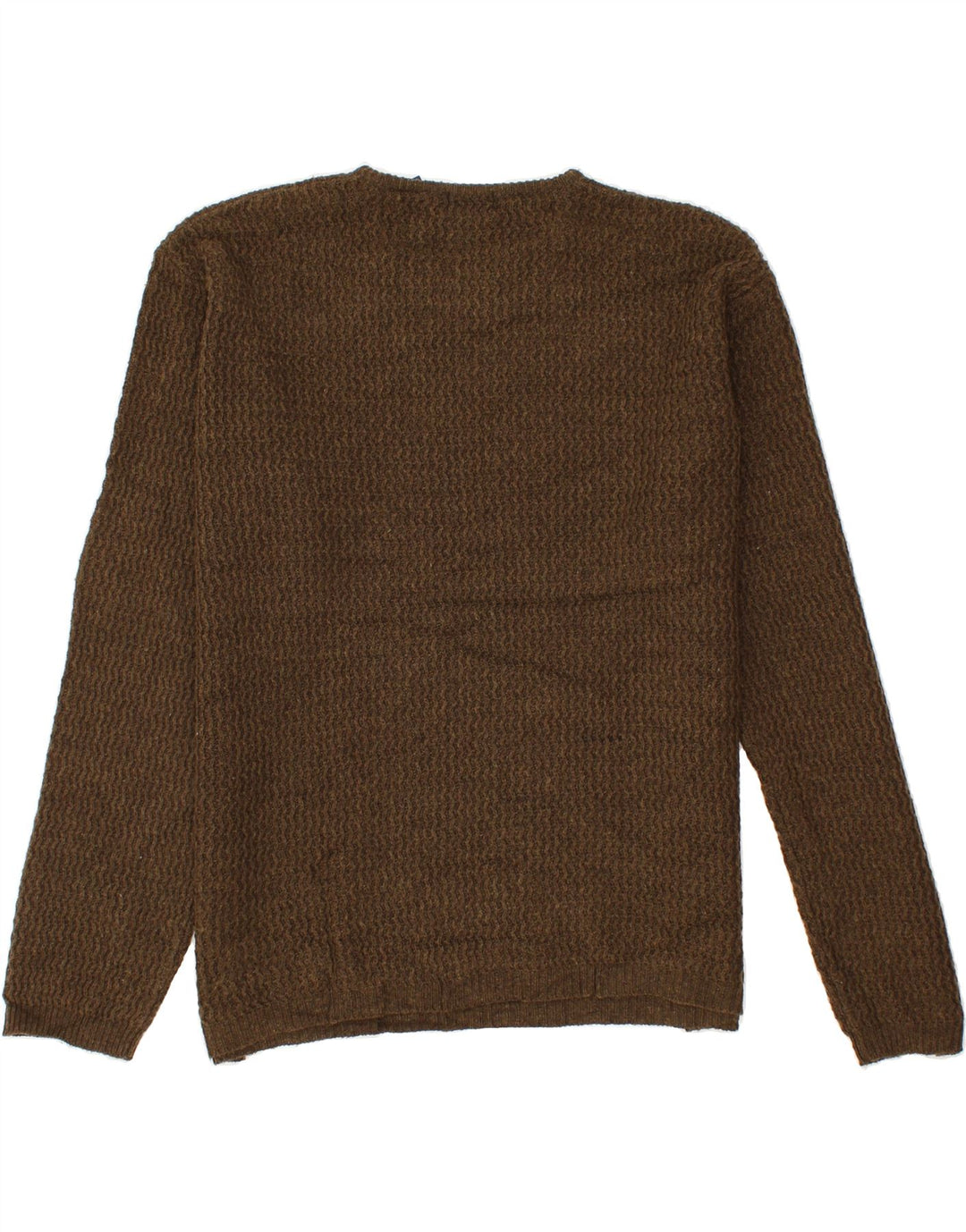 IZOD Mens Crew Neck Jumper Sweater Large Brown Acrylic Vintage Izod and Second-Hand Izod from Messina Hembry 