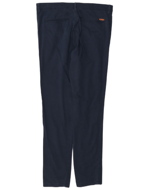 Calça Chino Masculina Slim Jack & Jones W34 L34 Algodão Azul Marinho