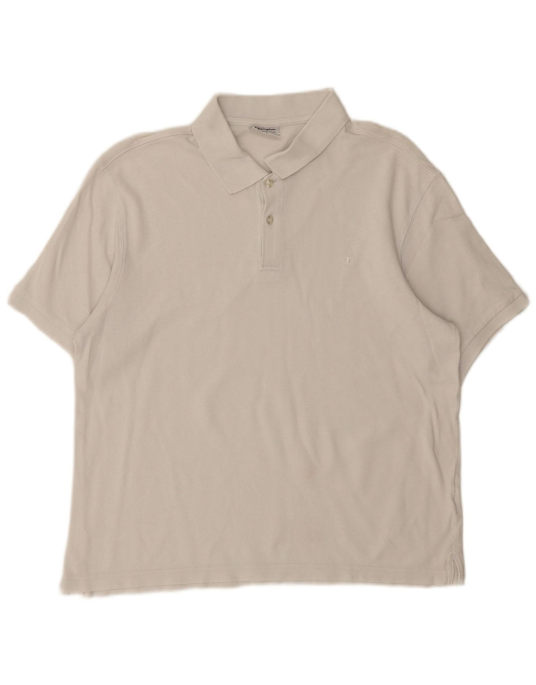 Camisa polo masculina CHAMPION grande branca