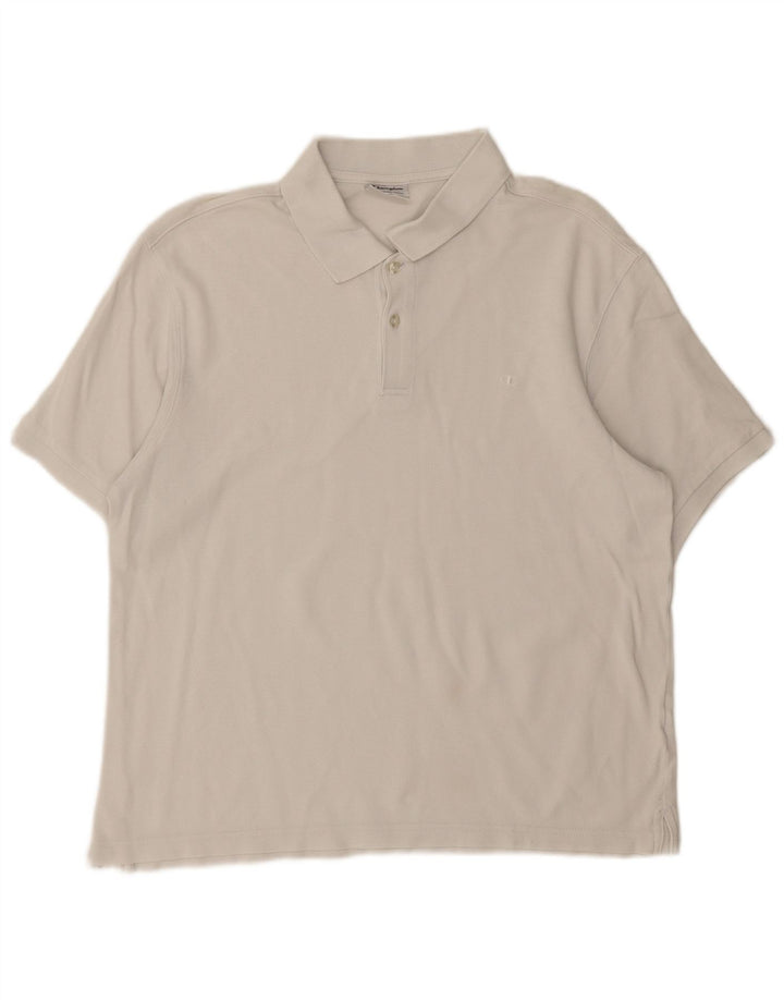 Camisa polo masculina CHAMPION grande branca
