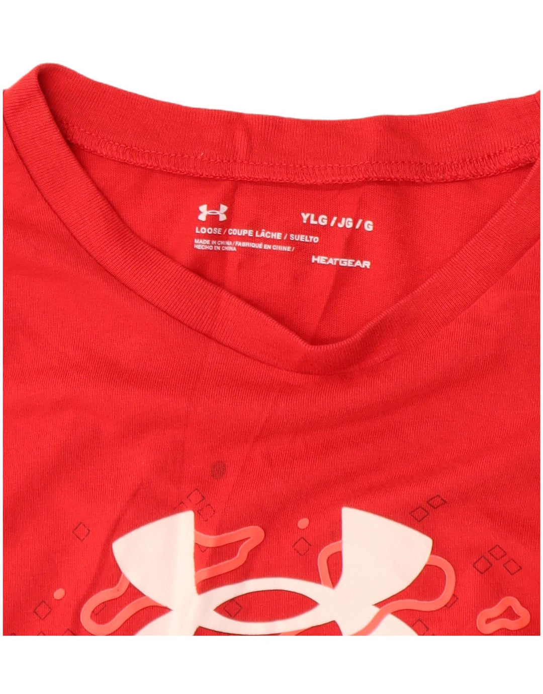 Camiseta gráfica UNDER ARMOUR Boys Heat Gear 11-12 anos grande vermelho