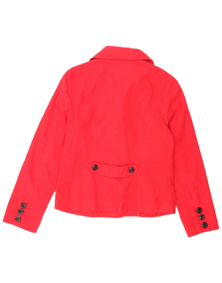 Laura Ashley Womens Duffle Jacket UK 10 Pequeno Algodão Vermelho