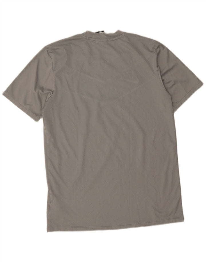 Camiseta Nike Masculina Dri Fit Top Cinza Médio Colourblock Poliéster