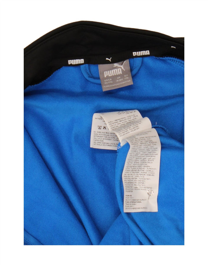 Jaqueta Puma Boys Graphic Tracksuit Top 15-16 Anos Azul Colorblock