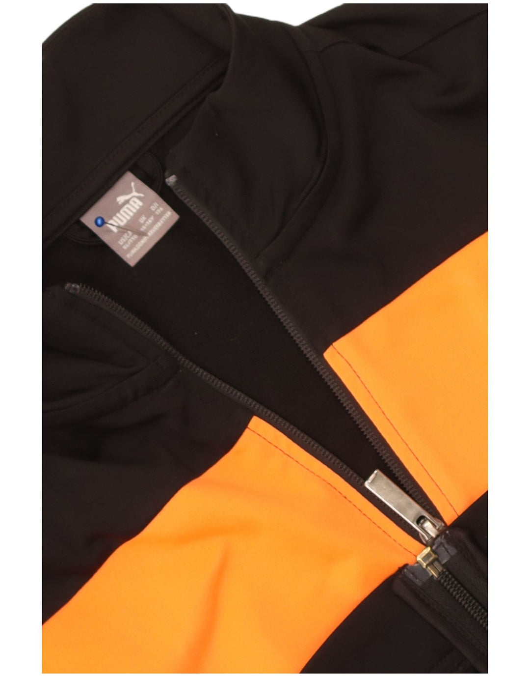 Jaqueta Puma Meninos Treino Top 15-16 Anos Preto Colorblock
