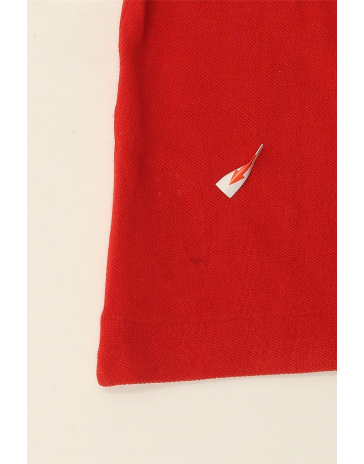 Camisa polo masculina Lacoste tamanho 4 médio algodão vermelho