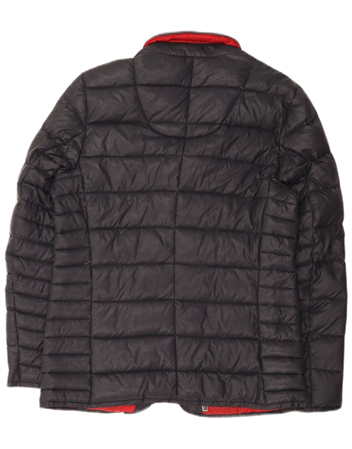 Jaqueta masculina Pierre Cardin Blazer acolchoada Reino Unido 40 grande poliamida preta