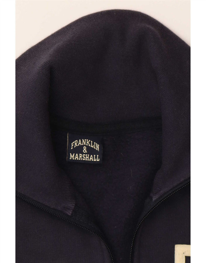 Jaqueta masculina de agasalho Franklin & Marshall médio azul marinho colorblock