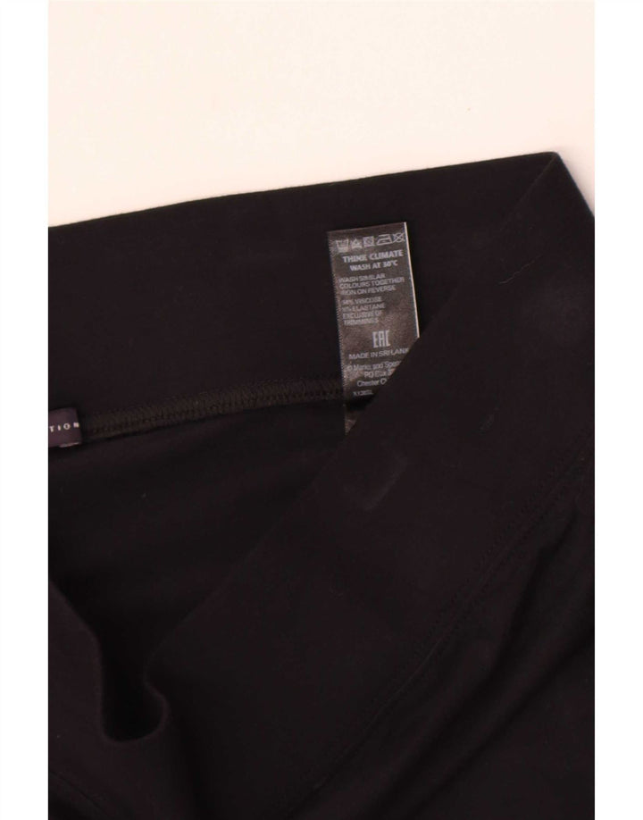 Leggings femininos Marks & Spencer UK 14 grandes viscose preta
