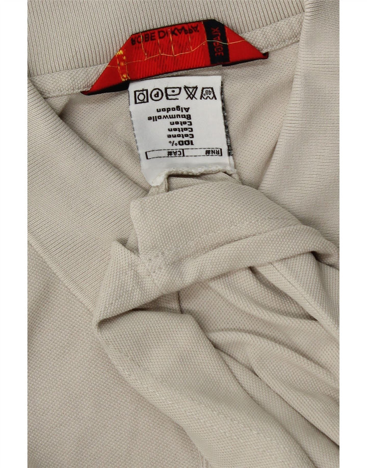 KAPPA Mens Polo Shirt XL Beige Cotton Vintage Kappa and Second-Hand Kappa from Messina Hembry 