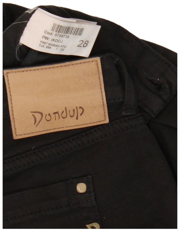 DONDUP Jeans Slim Feminino W28 L30 Algodão Preto