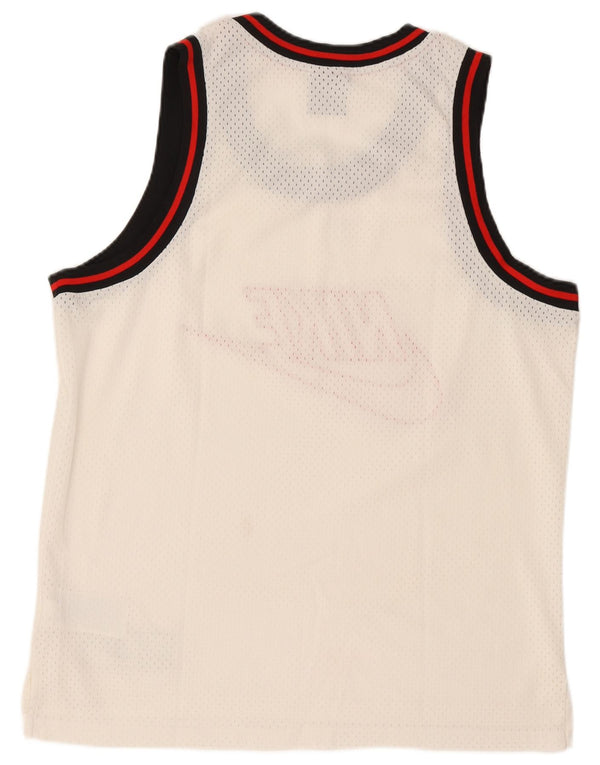 Nike Mens Graphic Vest Top Grande Poliéster Branco
