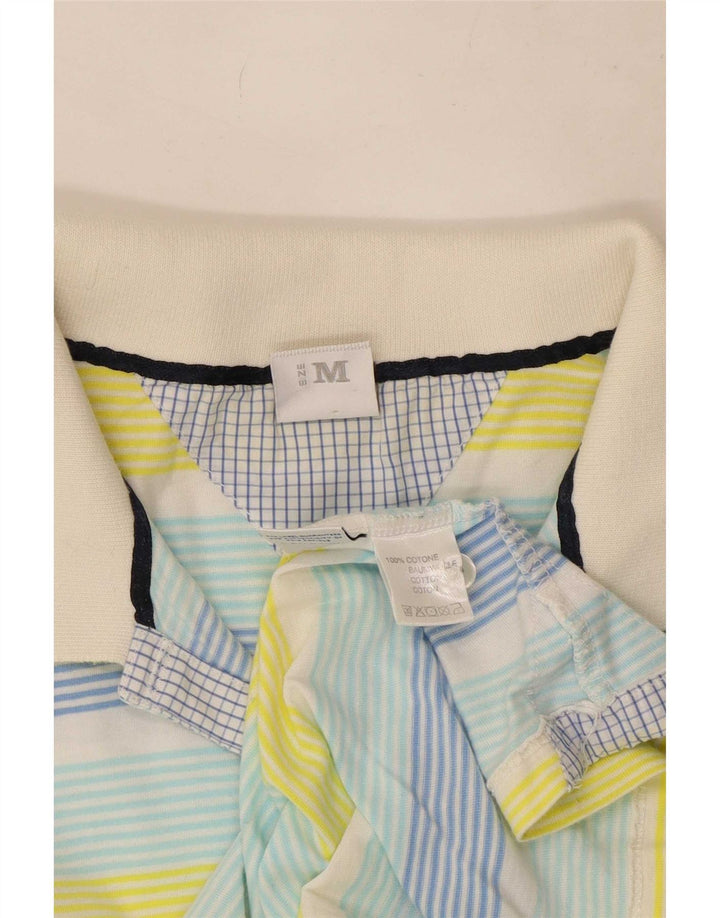 Camisa polo feminina North Sails UK 12 algodão listrado multicolorido médio