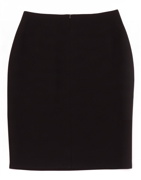 Marks & Spencer Womens Pencil Skirt UK 14 Medium W28 Black Viscose