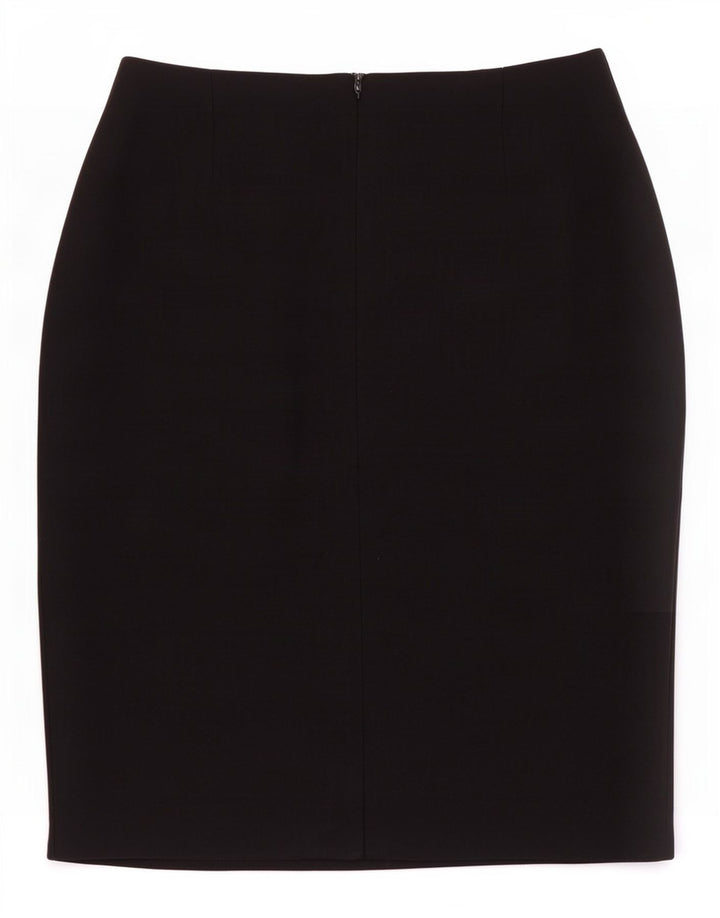 Saia lápis feminina Marks & Spencer Reino Unido 14 médio W28 viscose preta
