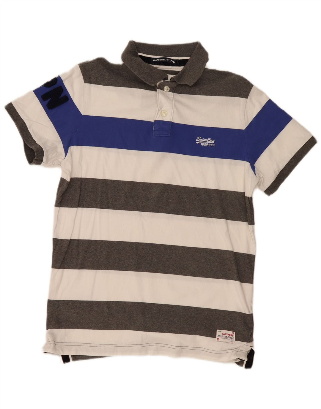 Camisa polo masculina Superdry XL algodão listrado multicolorido
