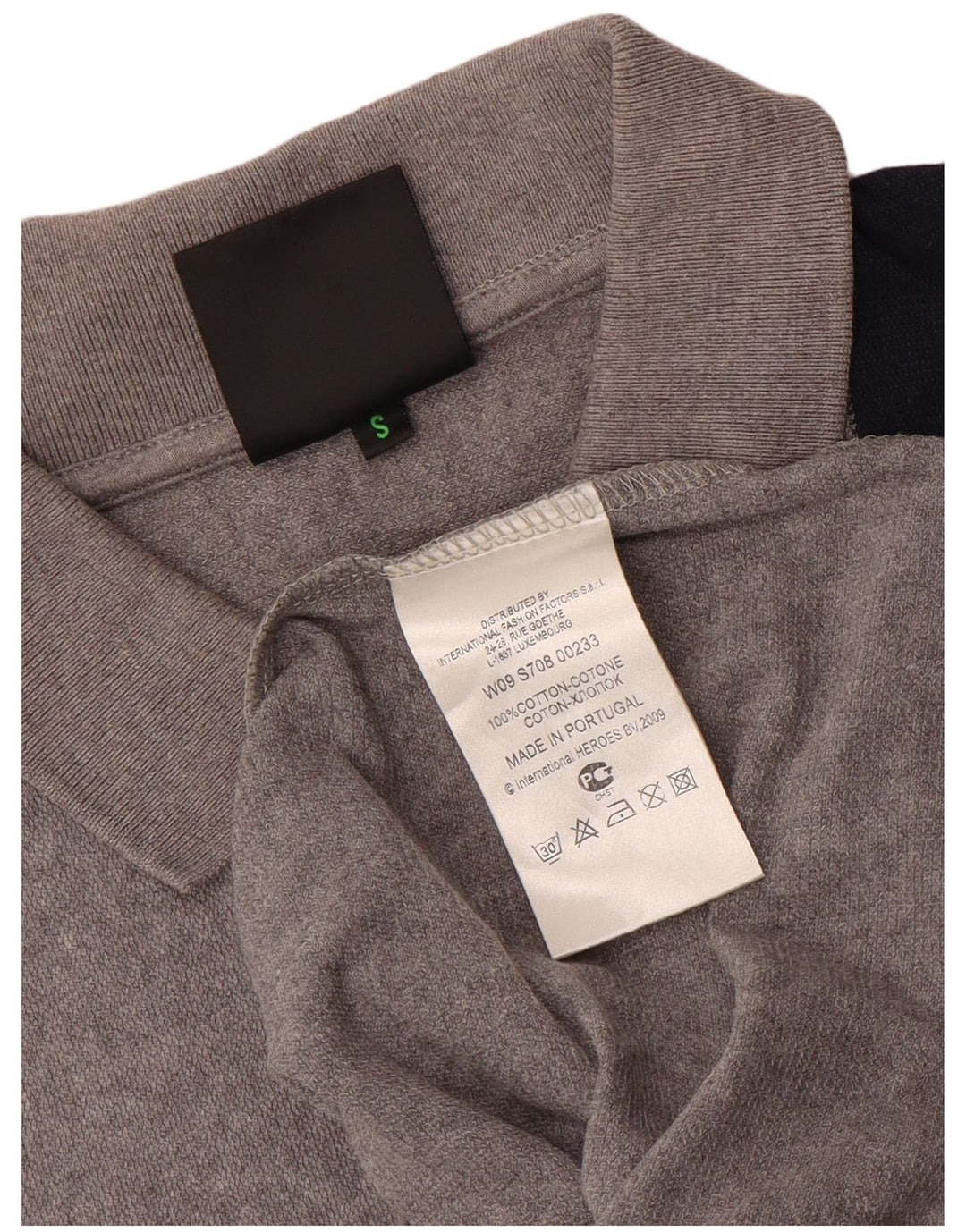 Camisa polo masculina Bikkembergs pequena cinza colorblock algodão