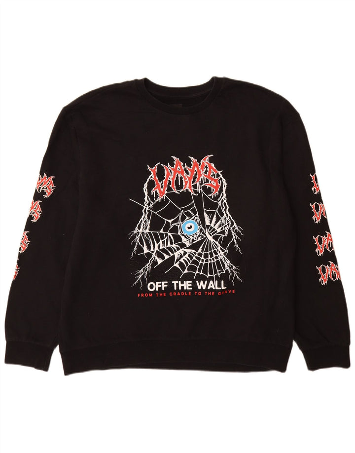 Vans Masculino Relaxed Graphic Moletom Jumper XL Preto Algodão