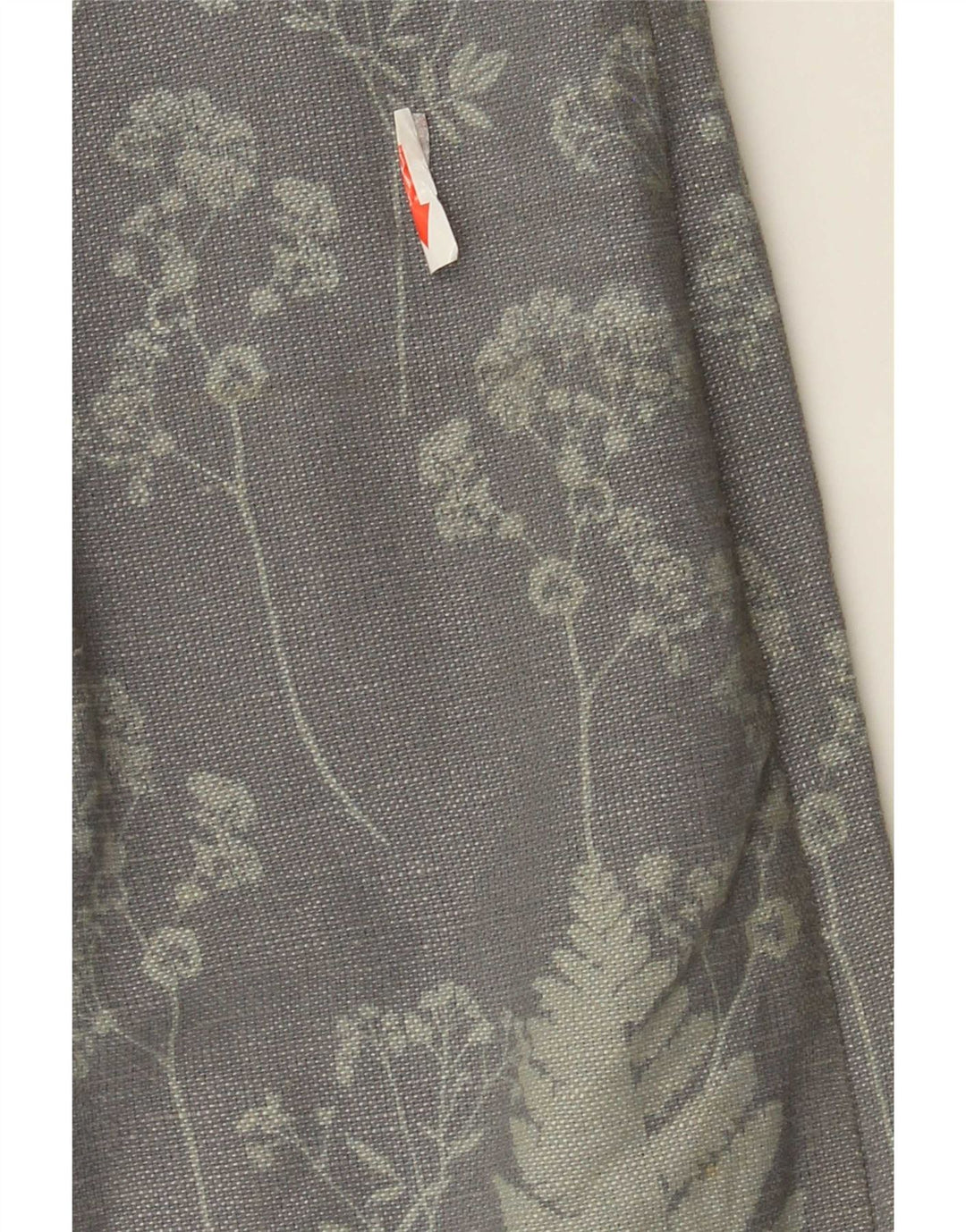 Saia Midi Feminina White Stuff Reino Unido 12 Médio W32 Linho Floral Cinza