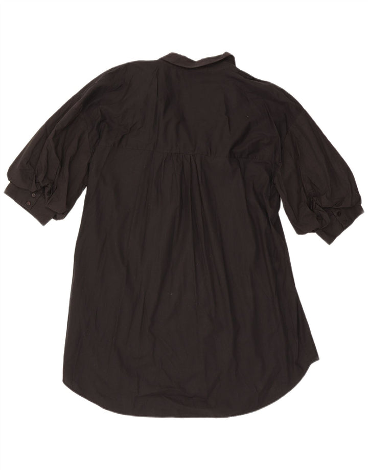 Vestido camisa feminino Zara Reino Unido 14 médio preto