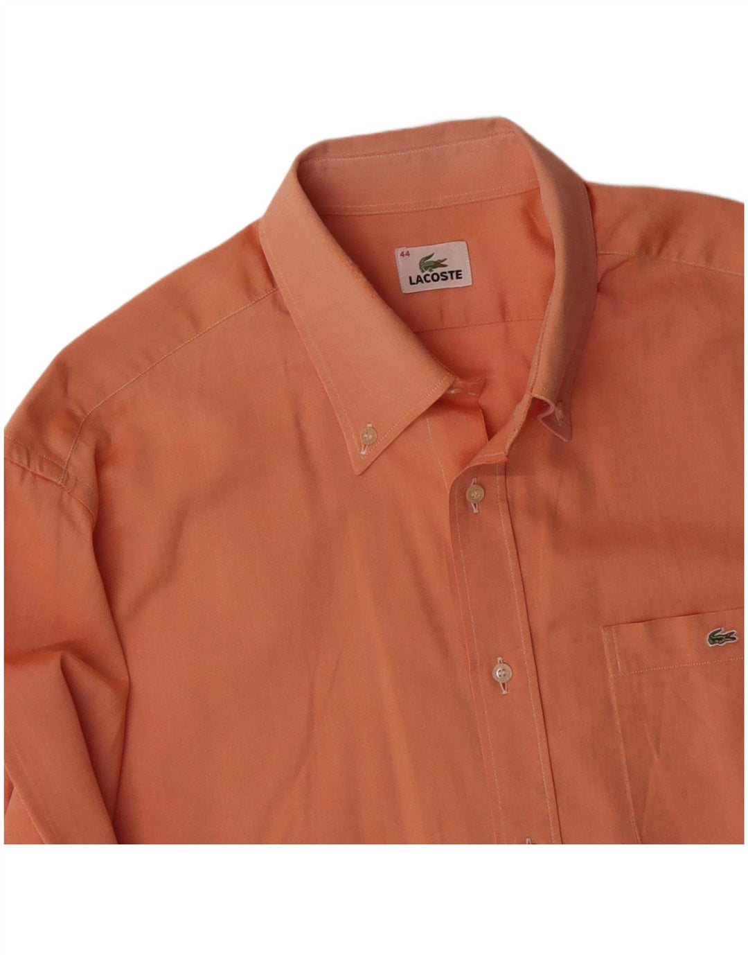 Camisa masculina LACOSTE tamanho 44 XL laranja algodão