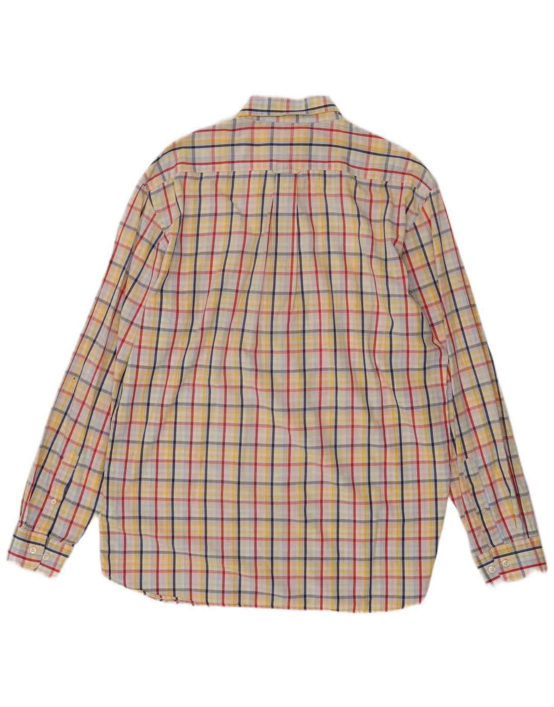 Camisa masculina GANT Georgica Poplin Regular Fit grande xadrez multicolorida