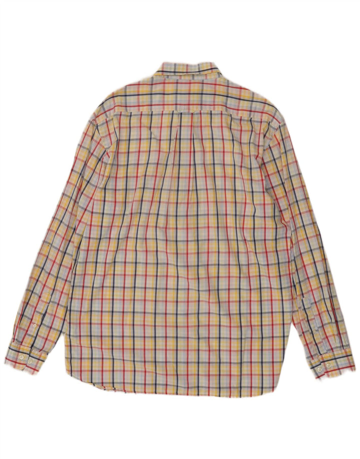 Camisa masculina GANT Georgica Poplin Regular Fit grande xadrez multicolorida