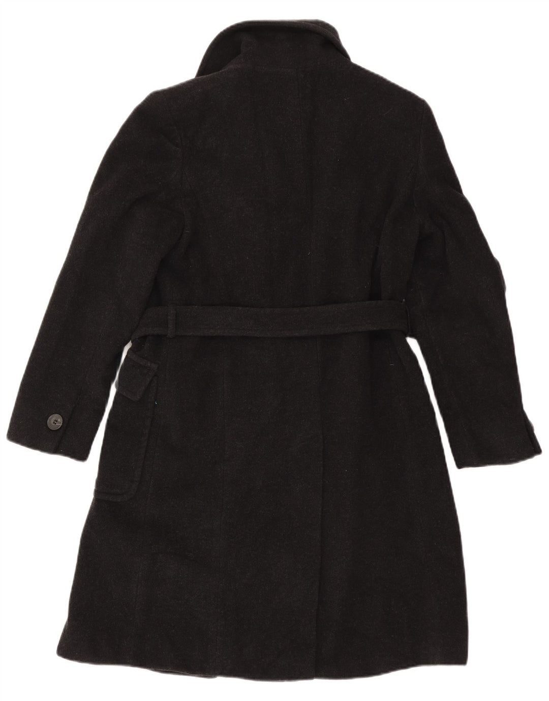 Casaco feminino oversized com peito duplo, Reino Unido 10, lã preta pequena, Max & Co.